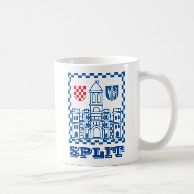 Taza De Café Escudo de armas de Split, Croacia (Derecha)