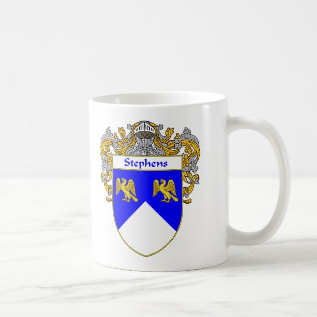 Taza De Café Escudo de armas de Stephens/escudo de la familia (Derecha)