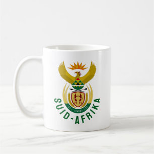 Taza De Café Escudo de armas de Sudáfrica afrikaans