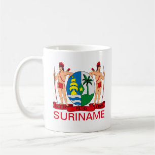 Taza De Café Escudo de armas de Suriname