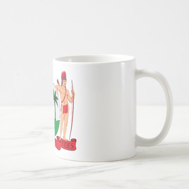Taza De Café Escudo de armas de Suriname (Derecha)