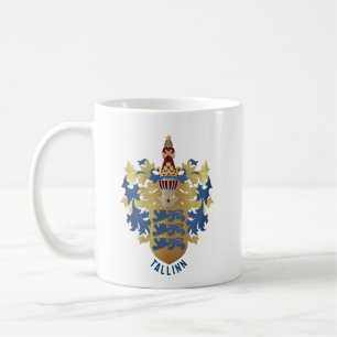 Taza De Café Escudo de Armas de Tallin - ESTONIA