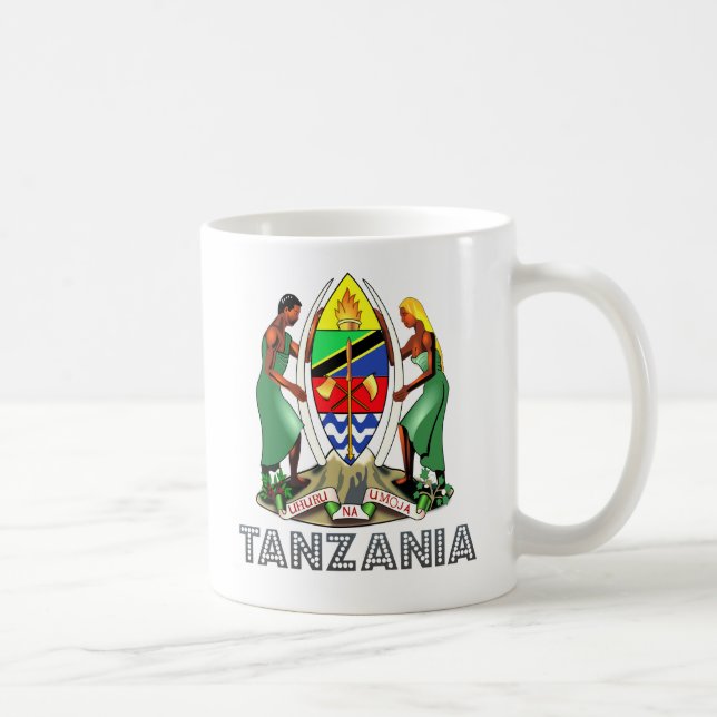 Taza De Café Escudo de armas de Tanzania (Derecha)