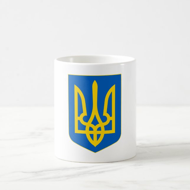 Taza De Café Escudo de armas de Ucrania (Centro)
