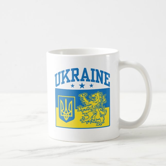 Taza De Café Escudo de armas de Ucrania (Derecha)