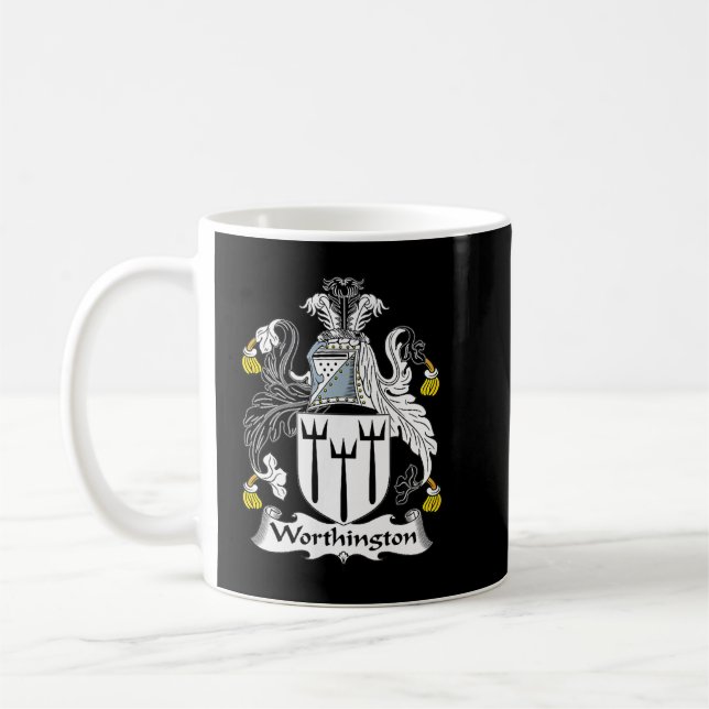 Taza De Café Escudo de armas de Worthington Crest  (Izquierda)