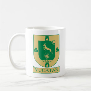 Taza De Café Escudo de armas de Yucatán - México Café Mug