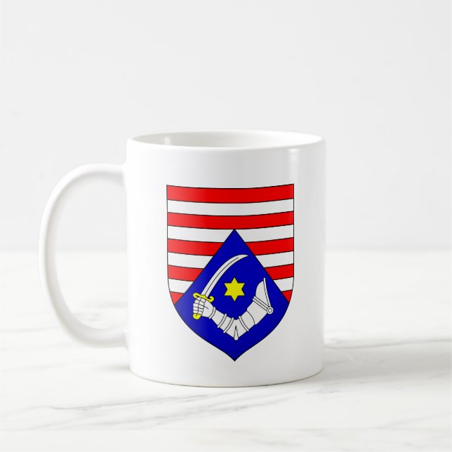 Taza De Café Escudo de armas del condado de Karlovac, Croacia (Izquierda)