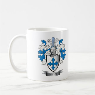 Taza De Café Escudo de armas del escudo de la familia de Miller
