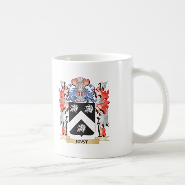 Taza De Café Escudo de armas del este - Escudo de familia (Derecha)