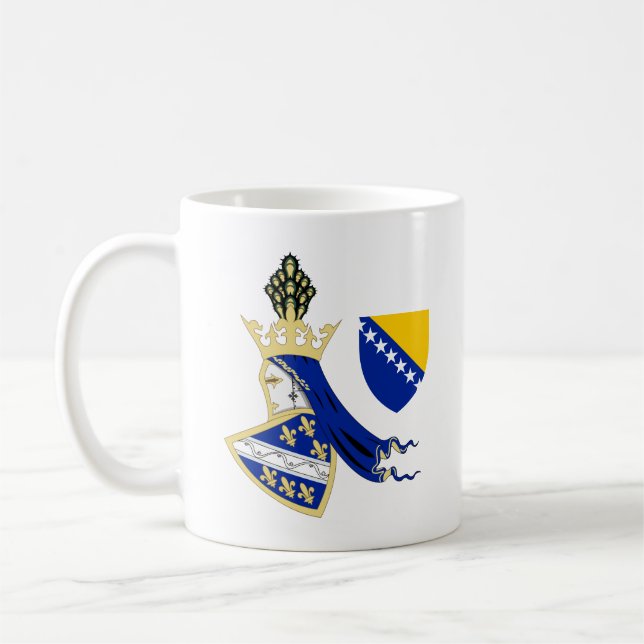 Taza De Café Escudo de armas del Reino de Bosnia (Izquierda)