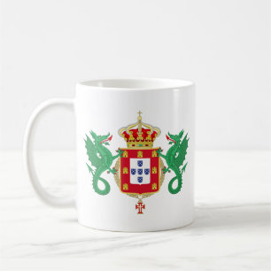 Taza De Café Escudo de armas del Reino de Portugal 1640-1910