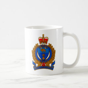 Taza De Café Escudo De Armas Del Servicio De Policía De Regina