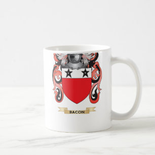 Taza De Café Escudo de armas del tocino (escudo de la familia)