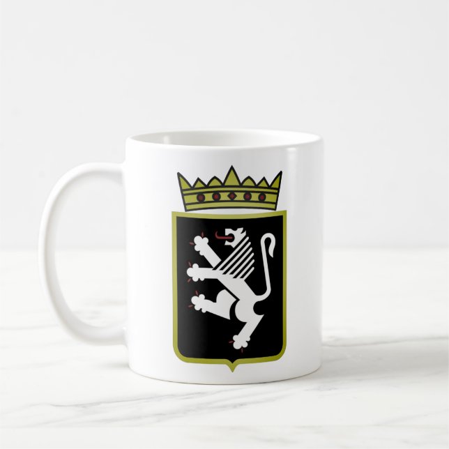 Taza De Café Escudo de armas del Valle de Aosta (Italia) (Izquierda)