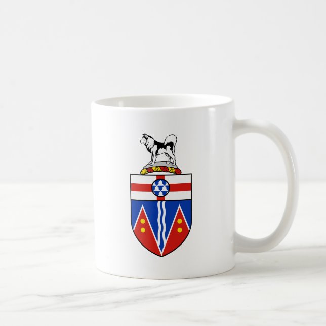 Taza De Café Escudo de armas del Yukón (Derecha)
