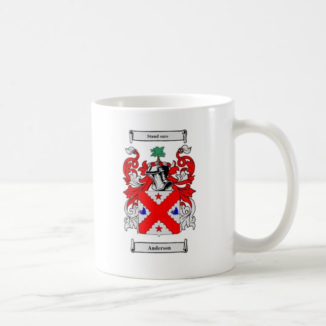 Taza De Café Escudo de armas (escocés) de Anderson (Derecha)