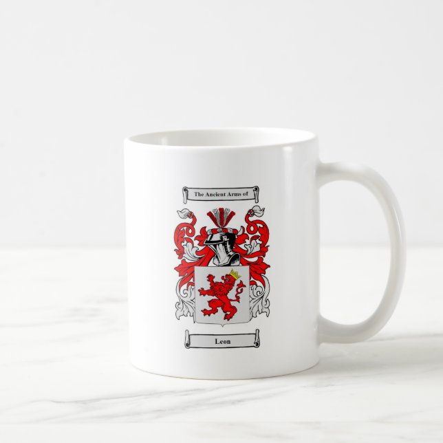 Taza De Café Escudo de armas (español) de León (Derecha)