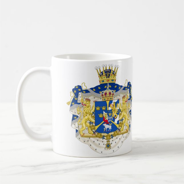 Taza De Café Escudo De Armas Kronprins Carl Gustav Av Sverige (Izquierda)