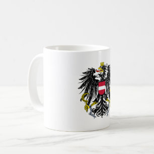 Taza De Café escudo de armas símbolo emblema bandera de Austria