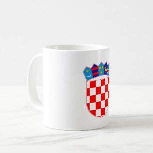Taza De Café escudo de armas símbolo emblema bandera de Croacia