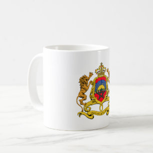 Taza De Café escudo de armas símbolo emblema bandera de Marruec
