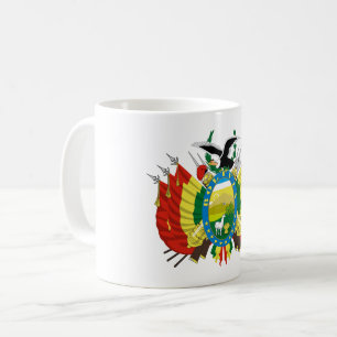 Taza De Café escudo de armas símbolo emblema bandera país Boliv