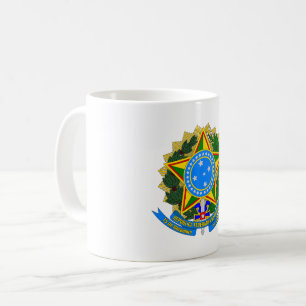Taza De Café escudo de armas símbolo emblema estrella país bras