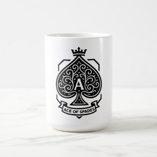 Taza De Café Escudo de As of Spades — Filigree coronado