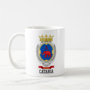 Taza De Café Escudo de Catania, Sicilia