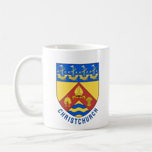 Taza De Café Escudo de Christchurch, Nueva Zelandia
