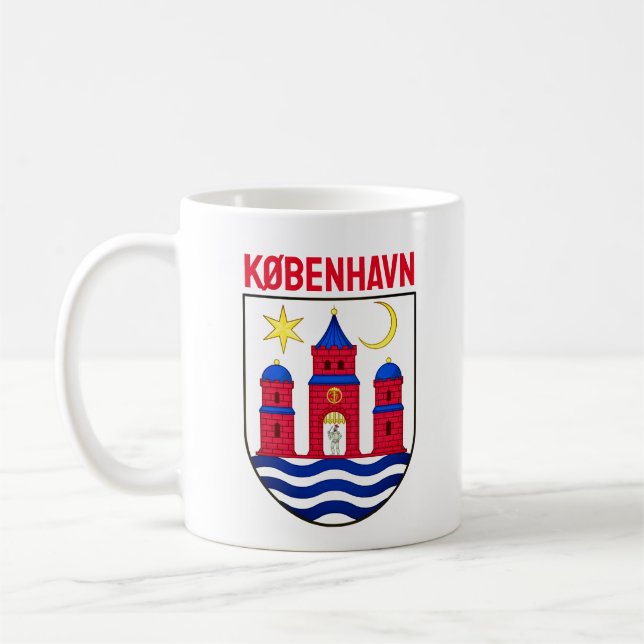 Taza De Café Escudo de Copenhague - DINAMARCA (Izquierda)