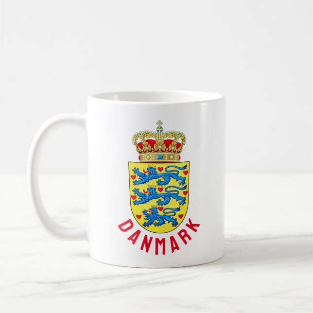 Taza De Café Escudo de Dinamarca (Izquierda)