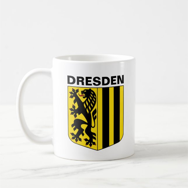 Taza De Café Escudo de Dresden, Alemania (Izquierda)