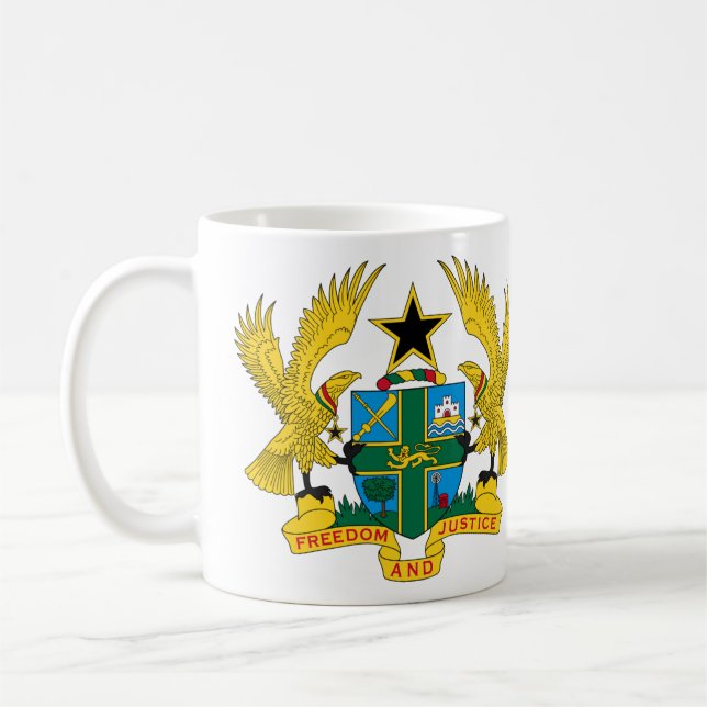 Taza De Café Escudo de Ghana (Izquierda)
