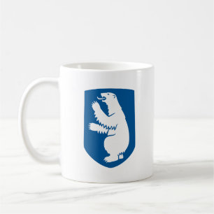 Taza De Café escudo de Groenlandia país símbolo emblema bandera