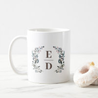 Escudo de jardín | Monograma Boda floral