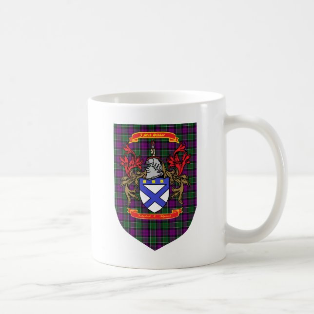 Taza De Café Escudo de Kirkpatrick Kilpatrick en el tartán de (Derecha)