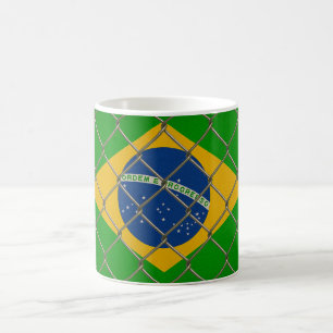 Taza De Café Escudo de la Bandera de Brasil