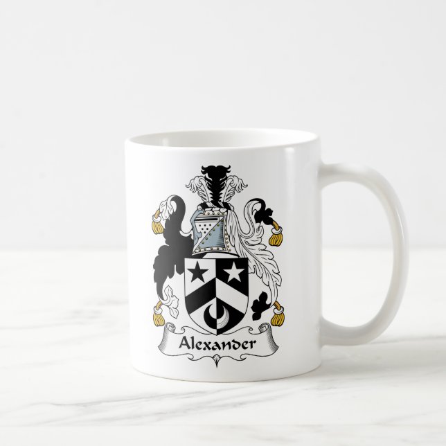 Taza De Café Escudo de la familia de Alexander (Derecha)