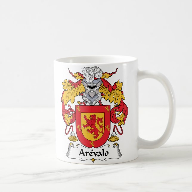 Taza De Café Escudo de la familia de Arevalo (Derecha)