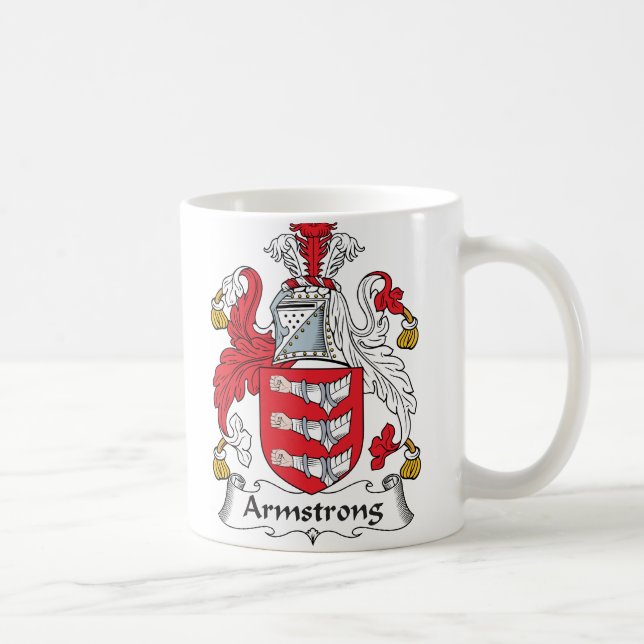 Taza De Café Escudo de la familia de Armstrong (Derecha)