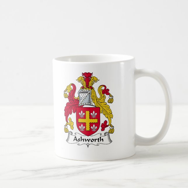 Taza De Café Escudo de la familia de Ashworth (Derecha)