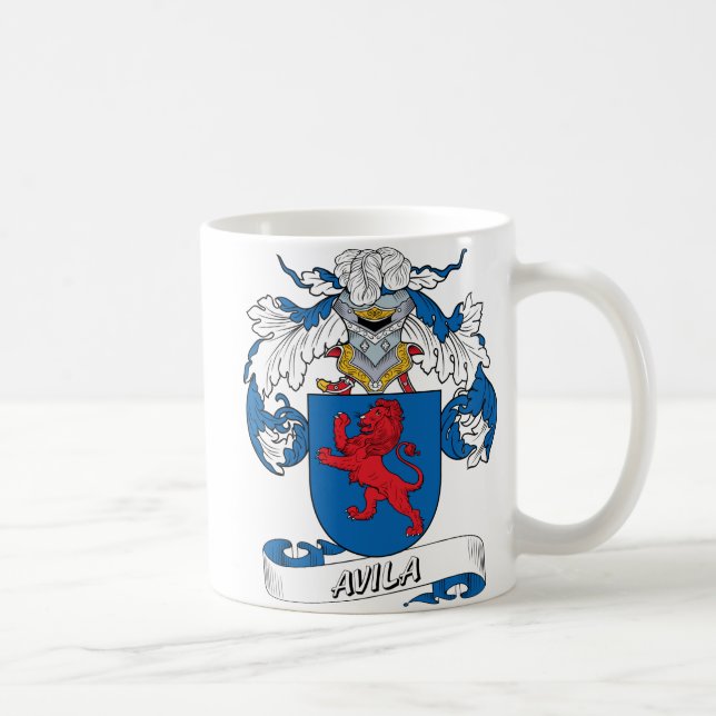 Taza De Café Escudo de la familia de Ávila (Derecha)