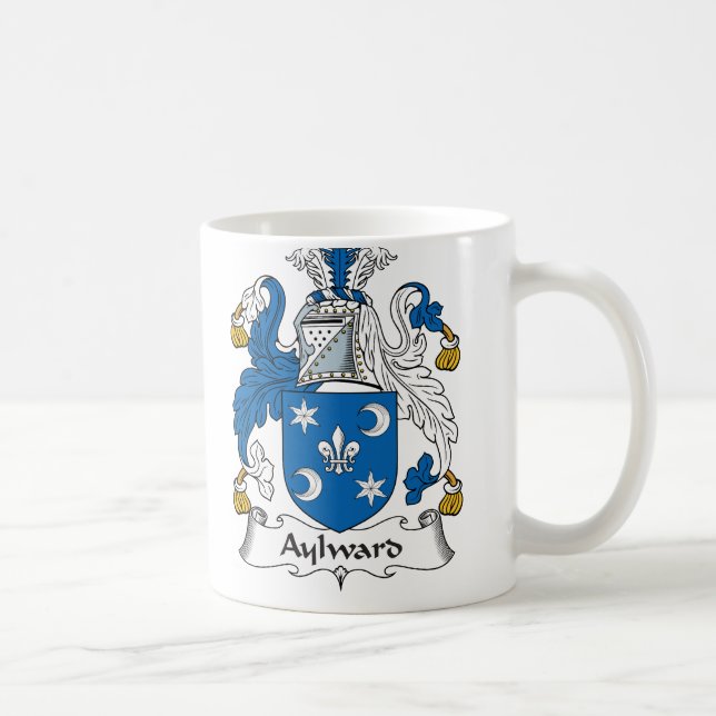 Taza De Café Escudo de la familia de Aylward (Derecha)
