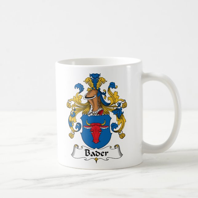 Taza De Café Escudo de la familia de Bader (Derecha)
