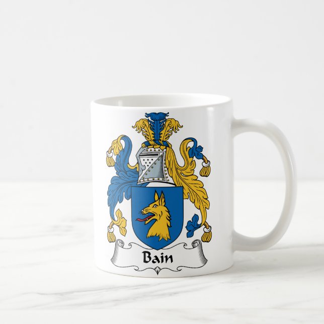 Taza De Café Escudo de la familia de Bain (Derecha)