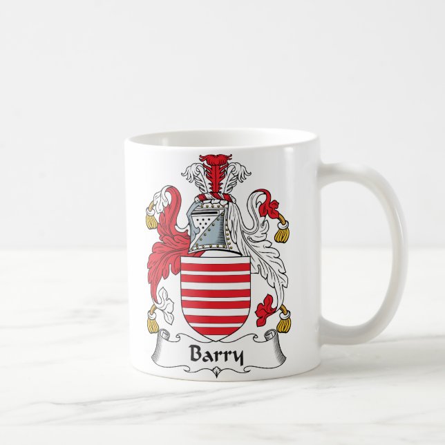 Taza De Café Escudo de la familia de Barry (Derecha)