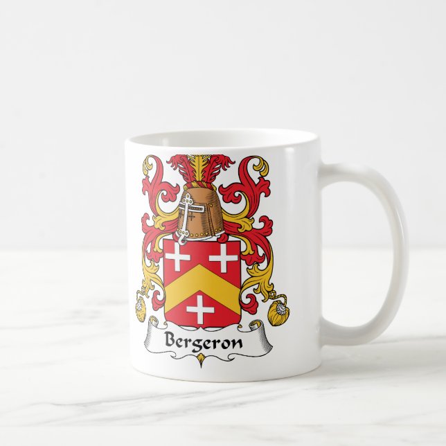 Taza De Café Escudo de la familia de Bergeron (Derecha)
