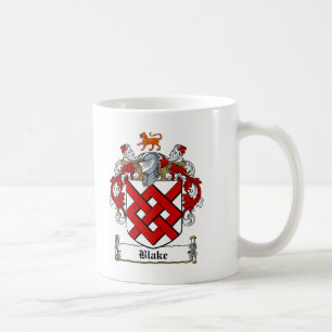 TAZA DE CAFÉ ESCUDO DE LA FAMILIA DE BLAKE - ESCUDO DE ARMAS DE